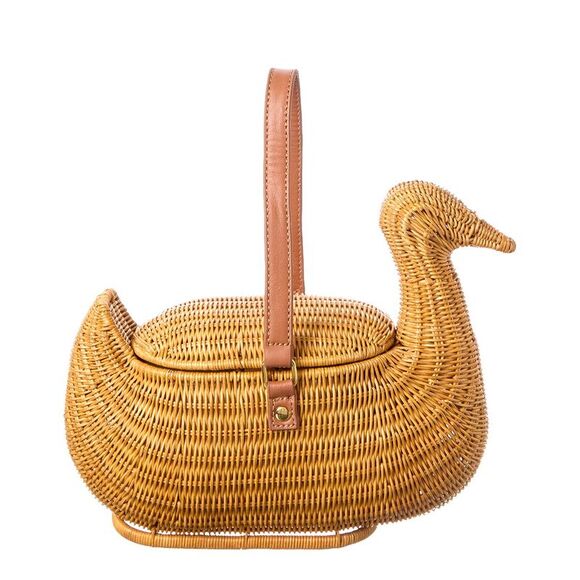 SERPUI Handbags - Serpui Josh Duck Mini Basket Bag, Beige